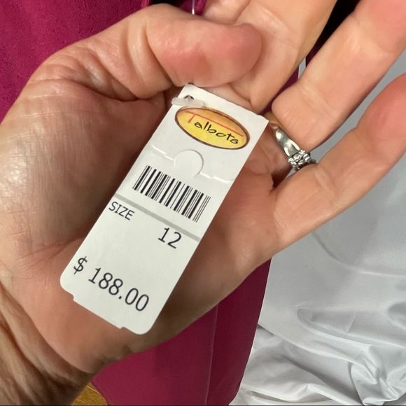 Talbots Pure Silk 2 Piece Wine Jacket and Sleeveless Sheath Maxi Dress S… - Picture 13 of 15